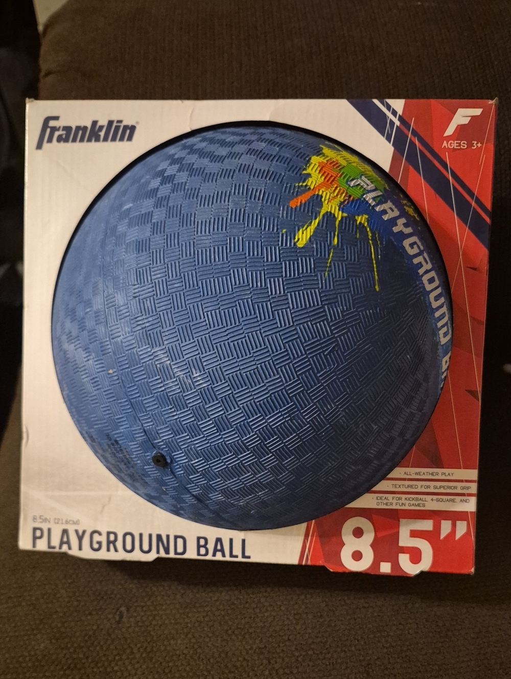 Franklin Blue Playground Ball -Size  8.5"